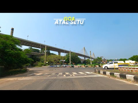 Atal Setu Goa - 4K | INDIA'S🇮🇳 Third Longest Cable Stayed Bridge | Panaji(Panjim) Goa