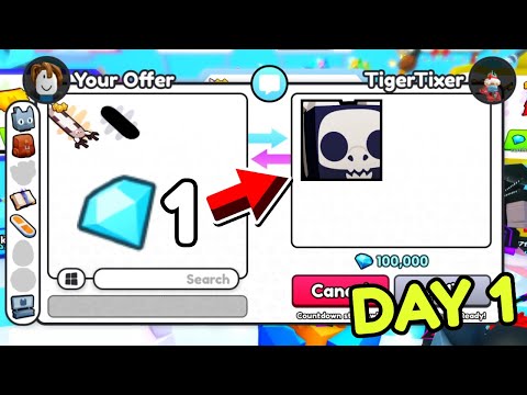 GETTING RICH! 10 Diamonds To TITANIC In Pet Simulator 99.. (DAY 1)