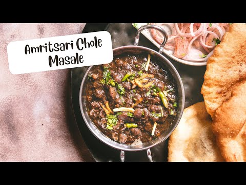 How to make Chole Masale Amritsari Style  with all the tips for the dark shade!