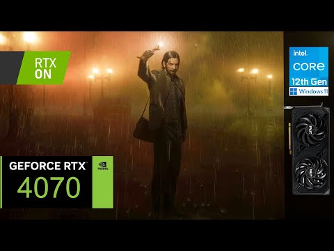 Alan Wake 2 | RTX 4070 | 1440p, High, RTXON, DLSS 3.5