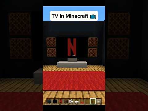 TV in Minecraft | #shorts #minecraft