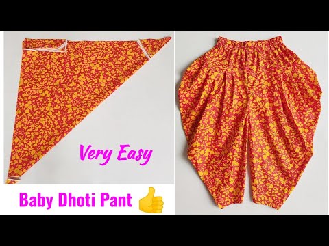 Baby Dhoti Pant Cutting and stitching step by step | Dhoti pant Cutting and stitching