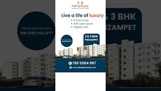 Luxury 2, 3 BHK Apartments For Sale In Nizampet, Hyderabad | Rs. 6199/sft*