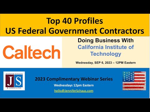 Top 40 Federal Contractors - PROFILE #30 - California Institute of Technology