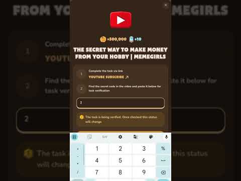 THE SECRET WAY TO MAKE MONEY FROM YOUR HOBBY I MEMEGIRLS | MEMEFI New Video Code