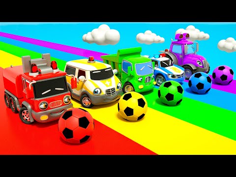 Finger Family + Bingo Song - №1 Soccer ball shaped wheels - Baby Nursery Rhymes & Kids Songs