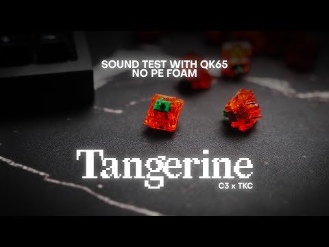 Tangerines Switches Stock vs. Lubed Sound (QK65, no PE Foam)