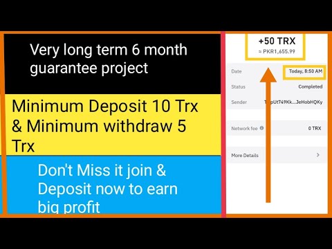 New best Trx investment site very long term 6 month guarantee project #trx  #trxmining