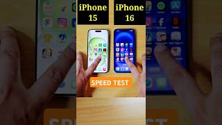 Apple iPhone 16 Vs Apple iPhone 15 Speed Test Comparison | 🤫 #applesmartphone