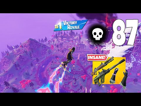 87 Elimination Solo Vs Squads "Zero Build" Gameplay Wins (Fortnite chapter 5 PC)