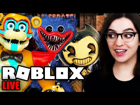 🔴LIVE: ROBLOX but with MASCOT HORROR! (DTI and other games)