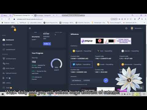 NEW   earn lots of BTC, Doge, TRX, Zcash, Litecoin satoshi FAUCET to faucetpauy wallet