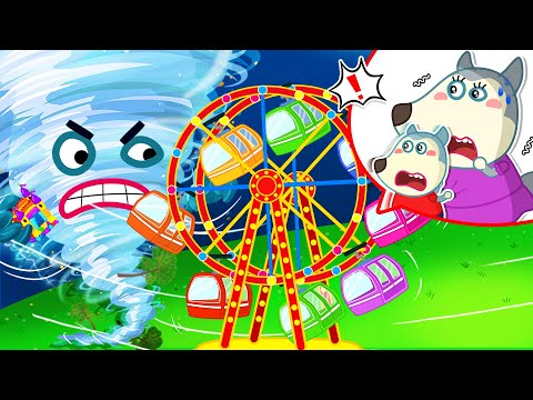 Lycan Encounters a Storm Inside the Ferris Wheel 🐺 Cartoons for Kids | LYCAN - Arabic