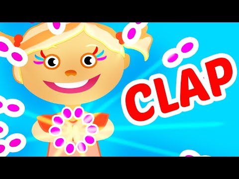 CLAP YOUR HANDS KIDS' SONG with ACTIONS! Children Nursery Rhyme (If You're Happy)