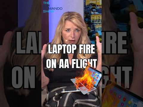 Laptop fire on AA flight