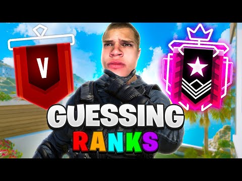 GUESSING RANKS IN RAINBOW SIX SIEGE