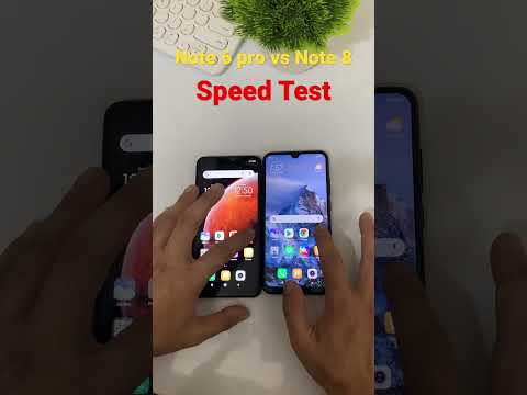 Redmi Note 6 pro vs Redmi Note 8 Speed Test #shorts