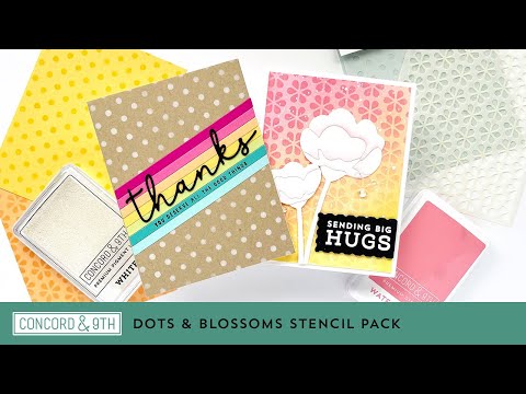 Dots & Blossoms Stencil Pack