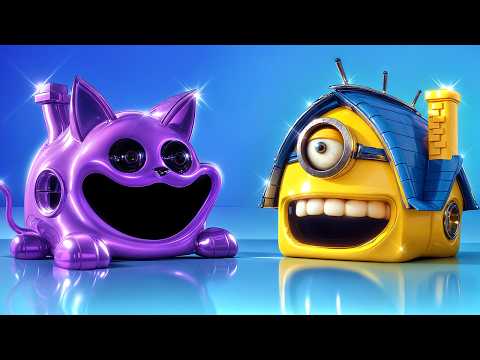 We Build a Tiny House for Catnap and Minion! If Despicable Me Was in Real Life! CATNAP vs Minion