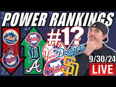 FINAL MLB POWER RANKINGS: Dodgers, Phillies, Yankees or Padres #1? Tigers & Braves Rising.