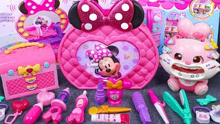 60 Minutes Satisfying with Unboxing Pink Disney Minnie Mouse Makeup Toys ASMR | Tiny Toys Unboxing