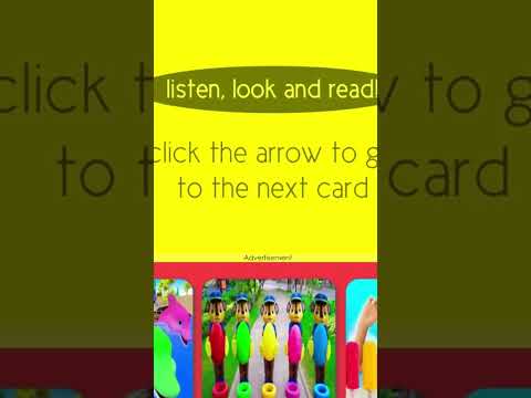 Red and Yellow Color Flashcard #colors #learncolors #learncolours #flashcards #kids #colours