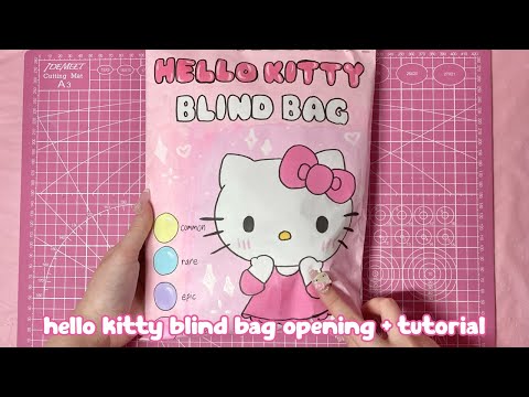 HELLO KITTY 🎀 Blind bag opening + tutorial | ASMR | sanriolve