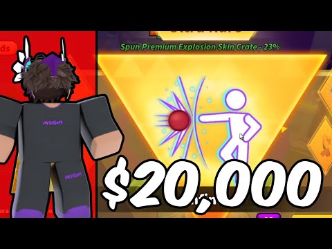 I Spent $20,000 On HALLOWEEN Spins In Roblox Blade Ball (INFINITY)