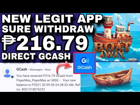 BOAT AWAY APP STAY 60 SECONDS AND EARN FREE ₱216.79! LEGIT EARNING APP 2024 GCASH