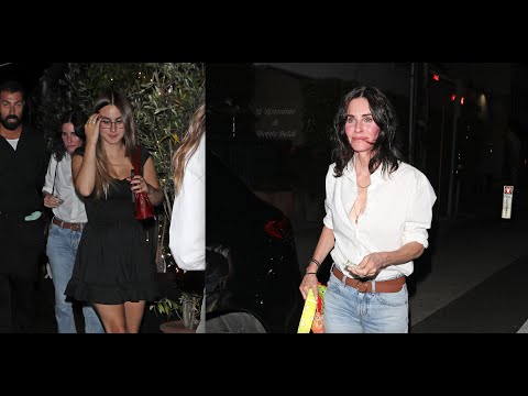 Courteney Cox Enjoys a Night Out With Daughter Coco Arquette at Giorgio Baldi in Santa Monica!