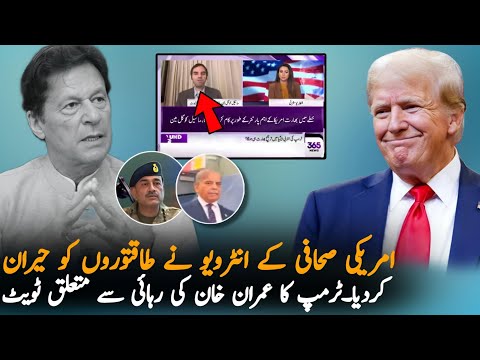 American Journalist Interview Talking About IK And Trump, Report | Pak News | Imran Khan News Report