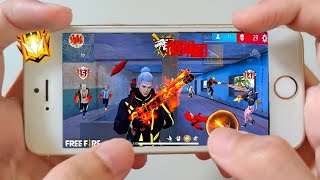 Iphone 6 Free Fire Gameplay test full max settings HUD+DPI+ MACRO 1 gb ram🤯2016