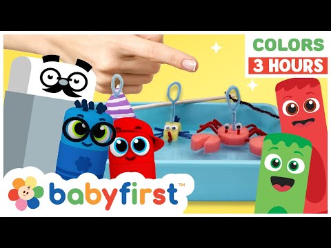 Educational Learning Video | Color Crew | 3 Hours Compilation | Songs, Colors & Magic | BabyFirst TV