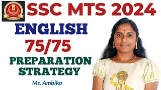 SSC MTS ENGLISH PREPARATION STRATEGY 2024.