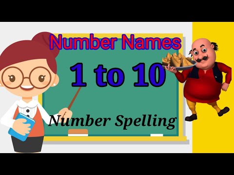 Number 1 to 10 ll Number Numbers spelling ll 1-10.