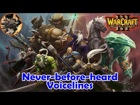 Warcraft 3 - Never-before-heard Voicelines that were only released 20 years after they were recorded