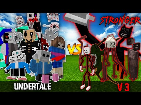 STRONGER CARTOON CAT V3 VS UNDERTALE CHARACTERS!