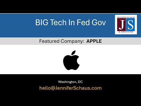 BIG Tech In Federal Government Contracting: APPLE, INC (6 of 15)