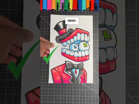 Drawing The Amazing Digital Circus With Posca Markers ! 😍 #shorts #art