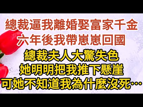 《總裁慌了》第04集：總裁逼我離婚娶富家千金，六年後我帶崽崽回國，總裁夫人大驚失色，她明明把我推下懸崖，可她不知道我為什麼沒死…… #戀愛#婚姻#情感 #愛情#甜寵#故事#小說#霸總