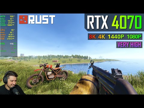 RUST on the Nvidia GeForce RTX 4070 12GB!