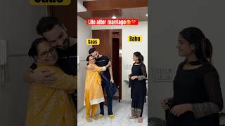 Life after marriage❤️ #youtubeshorts #shorts #ytshortsindia #couple #saasbahu #simrit