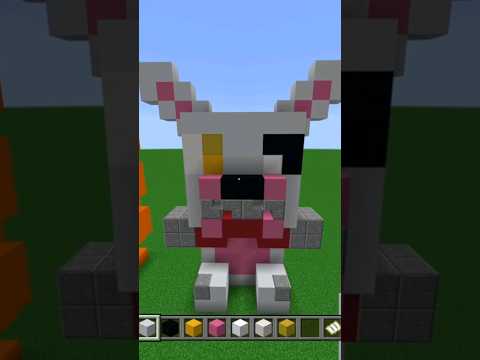 Minecraft building FNaF Nightmare Mangle #fnf #minecraft #gaming #fyp #foryou #shorts