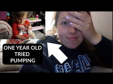 ONE YEAR OLD TRIED PUMPING!