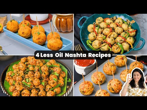 1 चम्मच Oil से 4 इजी और हेल्दी नाश्ता रेसिपी | Easy Nashta Recipes | MintsRecipes