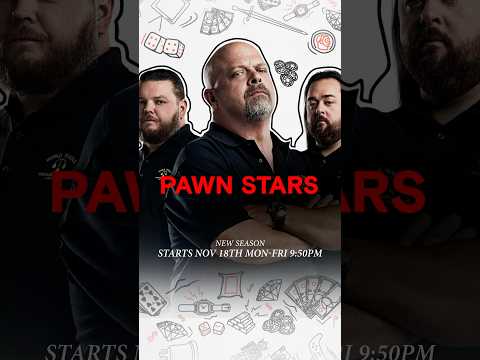 New Season Of #PawnStars premieres 18th November, Mon-Fri at 9:50 PM on HistoryTV18.