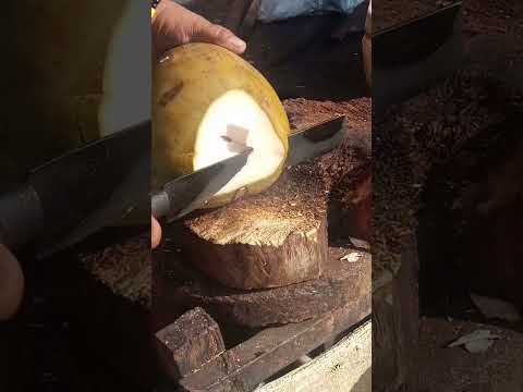 Unique coconut peeling Asmr #satisfying #streetfood #youtubeshorts @GatchieJr33