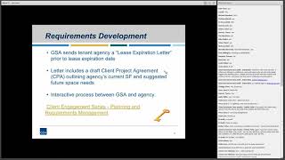 GSA PBS Client Enrichment Series - Back to Basics: The Leasing Process