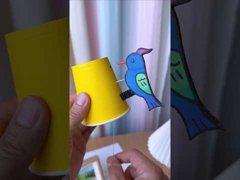 How to make bird toy with paper cup se kya kya banaa sakte hain bird kaise banate hain #short #craft