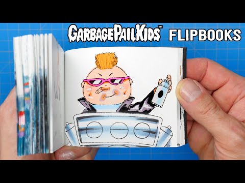 New GPK FLIPBOOKS 🤢 and Chewing 34 YEAR OLD GUM